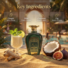 Load image into Gallery viewer, Mahajan Desperado Eden Eau de Parfum – Exotic Sweet Tropical Cologne – Irresistible with Creamy Coconut & Fresh Mint – Long-Lasting Luxury Fragrance for Men (3.4 oz)