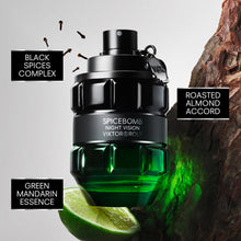 Load image into Gallery viewer, Viktor&Rolf - Spicebomb Nightvision Eau de Toilette - Warm, Spicy & Fresh - Cologne for Men - With Notes of Bergamot Citrus, Black Spices & Rosemary - 3 Fl Oz