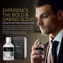 Load image into Gallery viewer, AHUJA Daring Eau de Parfum Cologne for Men 3.4 fl oz - Men Fragrance - Long Lasting Perfume for Men Original Bold Awakening Pepper & Citrus- Geranium & Patchouli -Luxury Scent Gift for Men EDP
