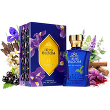 Load image into Gallery viewer, H HABIBI Iris Bloom Long-Lasting Arabian Perfumes for Women, Eau de Parfum for Women (2.5 Oz) Unique Fragrance With Rare Exotic Notes Of Blackcurrant, Jasmine & Saffron