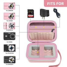Load image into Gallery viewer, Carrying & Protective Case for Digital Camera, AbergBest 21 Mega Pixels 2.7" LCD Rechargeable HD/Kodak Pixpro/Canon PowerShot ELPH 180/190 / Sony DSCW800 / DSCW830 Cameras for Travel-Pink