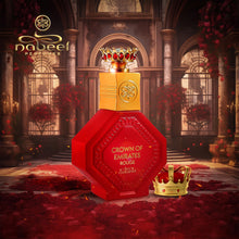 Load image into Gallery viewer, Nabeel Master Perfumer Collection - Crown Of Emirates Rouge for Unisex - Arabian Perfume for Women & Men - Fragrance with Bergamot, Saffron, Musk Scent - Arabic Cologne - Travel Size - 3.3oz EDP Spray
