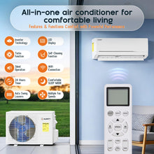 Load image into Gallery viewer, Albott 24,000 BTU Mini Split Air Conditioner and Heater, 18 SEER2 208-230V