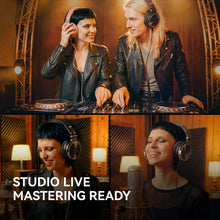 Load image into Gallery viewer, OneOdio Wired Over Ear Headphones Hi-Res Studio Monitor & Mixing DJ Stereo Headsets with 50mm Drivers and 1/4 to 3.5mm Jack for AMP Computer Recording Podcast Keyboard Guitar Laptop - Black