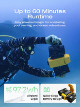 Load image into Gallery viewer, LEFEET C1 Underwater Scooter, Dual-Motor Sea Scooter with 8kgf Thrust & 1.6m/s Speed, Modular Design, 100ft/30m IPX8 Waterproof, 60 Min Runtime for, Snorkeling, Scuba Diving, Pool Activities