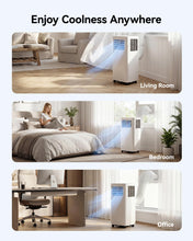 Load image into Gallery viewer, Feelfunn 8000 BTU Portable Air Conditioner, 3-in-1 Cools 350 Sq.Ft, Quiet AC with Fan & Dehumidifier, LED Display, Remote, 24H Timer, Window Kit, for Bedroom/Office/Dorms