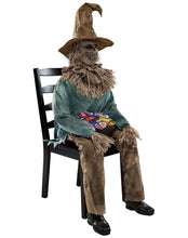 Load image into Gallery viewer, Spirit Halloween 4 Ft 6 In Scary Sitting Scarecrow Animatronic, Multicolor
