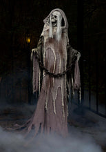 Load image into Gallery viewer, Fun Costumes 6FT Standing Animatronics Ghoul Outdoor & Indoor Decoration, Battery Operated Light-Up Eyes Scary Music and Sounds Display Decor