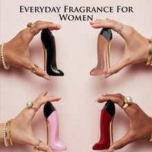 Load image into Gallery viewer, Nice Girl 4 PC Mini Perfume Gift Set for Women, Sweet Vanilla Floral Fragrance, Tuberose, Rose, Amber, Cacao, Powdery Almond, Travel Size 30ml Eau De Parfum, Classic, Velvet, Glitter, & Blush