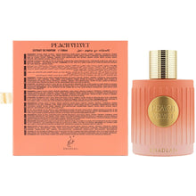 Load image into Gallery viewer, Khadlaj Peach Velvet – Fruity, Sweet, Amber, Gourmand -Eau De Parfum Spray-Long-Lasting Fragrance for Women, 3.4 Ounce / 100ml