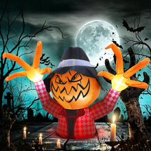 Load image into Gallery viewer, GIFTFIND Halloween Inflatable Pumpkin Monster with Fingers Decorations