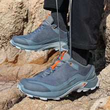 Load image into Gallery viewer, HUMTTO Men's All-Terrain Waterproof Hiking Shoes Lightweight Breathable Trekking Trails Shoes Anti Slip Outdoor Shoes 9.5 Grey