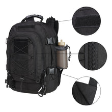 Load image into Gallery viewer, ZSearARMY Large Tactical Backpack for Men Military Backpack with DIY System for Travel, Work,Camping,Hunting,Hiking,Sports (BLACK)