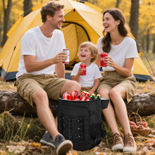 Load image into Gallery viewer, Cooler Backpack - 24/30/36/40 Cans Insulated Backpack Cooler for Men & Women, Portable 2 Leak Proof Compartments Coolers Bag for Picnic, Lunch, Hiking, BBQ Camping and Beach - Black - MIYCOO