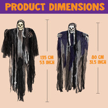 Load image into Gallery viewer, JOYIN 3 Pack Hanging Halloween Skeleton Ghosts Decorations, Grim Reapers for Best Halloween Outdoor Decorations
