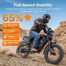 Load image into Gallery viewer, ENGWE Dirt E-Bike Hydraulic Brakes and Full Suspension with Accessories