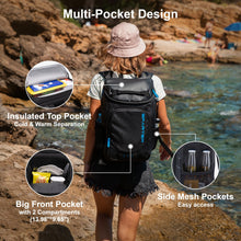 Load image into Gallery viewer, SPARTER Backpack Cooler Insulated Leak Proof 30 Cans, 2 Insulated Compartments Thermal Bag, Portable Lightweight Beach Travel Camping Lunch Backpack for Men and Women