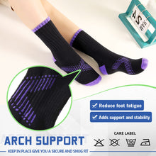 Load image into Gallery viewer, SeeyAN Kids Socks Boys Crew Athletic Half Cushioned Cotton Sport Running Arch Support Breathable Socks 6 Pairs (6 Pairs Black, 5-8 Years)