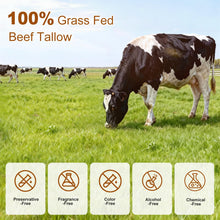 Load image into Gallery viewer, Lilei Beauty Beef Tallow for Skin, Grass-Fed Beef Tallow and Honey Balm, Whipped Body Butter & Face Moisturizer, Unscented, Body Cream, Soothes Dry & Sensitive Skin