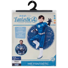 Load image into Gallery viewer, MARVEL Mr. Fantastic Official Youth Halloween Costume - Premium Quality Padded Jumpsuit with Boot Tops and Gloves (S)