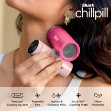 Load image into Gallery viewer, Shark ChillPill – The Only 3-in-1 Personal Cooling System with Fan, InstaChill Cooling Plate & Dry-Touch Mist – Portable, Handheld, Drops Skin Temp Up to 16°F, 10 Speeds, Haze, FA022LV
