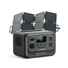 Load image into Gallery viewer, BLUETTI Solar Generator Elite 30 V2 with 60W Solar Panel (Ships Separately), 288Wh LiFePO4 Portable Power Station, 600W AC Outlets (1500W Power Lifting), for Camping, Home Use, Emergency