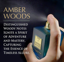 Load image into Gallery viewer, Prince Parfums Dubai - The Story of Amber Woods - 3.4 Ounces - Exquisite Men's Extrait de Parfum - Rich, Luxurious Scent of Amber, Cedar, Vetiver for the Modern Man - Depth, Warmth & Mastery