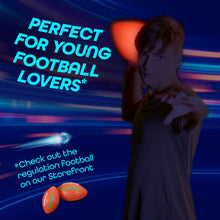 Load image into Gallery viewer, GlowCity Glow in The Dark Football - Light Up, Youth Size Footballs for Kids - LED Lights and Pre-Installed Batteries Included