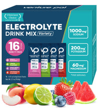 Load image into Gallery viewer, Venture Pal High Sodium Sugar-Free Electrolyte Powder Packets - Hydration Packets with Sodium, Potassium & Magnesium | Zero Calories | Keto, Vegan, and Paleo Friendly | 16 Sticks