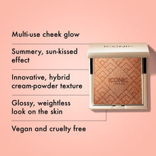 Load image into Gallery viewer, ICONIC LONDON Kissed by the Sun | Multi-Use Blush, Bronzer, & Highlighter, For All Skin Types, Cruelty-Free, Vegan Makeup, (Date Night) 0.17 oz