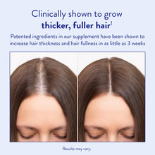 Load image into Gallery viewer, Routine Wellness Hair Growth Supplement – CLINICALLY Tested Thicker, Fuller-Looking Hair Support with Biotin & Key Nutrients, Vegetarian & Gluten-Free Vitamins - 1 Bottle, 30 Day Supply