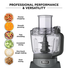 Load image into Gallery viewer, Ninja Food Processor, Professional Plus, 1000 Peak Watts, 4 Functions for Chopping, Slicing, Purees & Dough with 9-Cup Processor Bowl, 3 Blades, Food Chute & Pusher, Silver, BN601