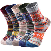 Load image into Gallery viewer, Pleneal Wool Socks for Women - Womens Winter Warm Wool Sock Men Cozy Knit Boots Socks for Women