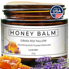 Load image into Gallery viewer, Really Good Blends Tallow and Honey Balm, Handmade, Organic Body Butter, Grass-Fed Beef Tallow for Skin, Soothing All-Natural Moisturizer | Made in USA - 2 oz (Lavender)