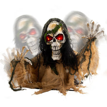 Load image into Gallery viewer, JOYIN Halloween Decoration Outdoor Animated Zombie Groundbreaker, Light-up Skeleton Zombie Groundbreaker Prop with Creepy Sound for Halloween Outside Decoration, Lawn, Yard, Patio, Haunted House Decor