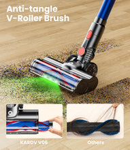 Load image into Gallery viewer, KARDV Cordless Vacuum Cleaner, 500W/40Kpa Vacuum Cleaners for Home, 60Mins Stick Vacuum with LED Display, Anti-Tangle & Wall Mount Charging, 8 in 1 Lightweight Vacuum for Hard Floors Carpet Pet Hair