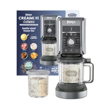 Load image into Gallery viewer, Ninja CREAMi Deluxe Ice Cream Maker | 11-in-1 Create Frozen Desserts, Sorbet, Milkshakes, Yogurt & More | Includes 2 Dishwasher Safe XL 24 Oz. Tubs with storage lids | Silver | NC501