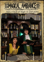 Load image into Gallery viewer, Floating Candles with Wand, Halloween Decoration 20 PCs Magic Hanging Candles, Flickering Warm Light Flameless Floating LED Candle with Wand Remote, Battery Operated Taper Candle Set for Theme Party