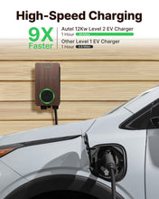 Load image into Gallery viewer, Autel Home Smart Electric Vehicle (EV) Charger up to 50Amp, 240V, Indoor/Outdoor Car Charging Station with Level 2, Wi-Fi and Bluetooth Enabled EVSE, 25-Foot Cable,Wood Grain