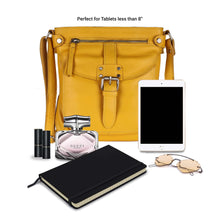 Load image into Gallery viewer, LEDERBUCK Real Leather Small Crossbody Handbags & Purses for Women - Crossover over the Shoulder Bag (Mellow Yellow)