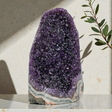 Load image into Gallery viewer, EMPORION Large Natural Amethyst (12.5 lb to 15 lb) Crystal Clusters Stone from Uruguay Raw Geode Quartz - Deep Purple Color