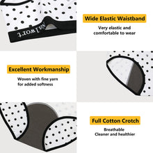 Load image into Gallery viewer, Nalwort Teen Girls Period Underwear Menstrual Period Panties Leak-Proof Organic Cotton Protective Briefs Pack of 6