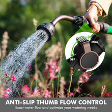 Load image into Gallery viewer, RESTMO Watering Wand, Heavy Duty Metal Garden Hose Wand with Thumb Flow Control, 15-Inch Long Hose Nozzle Sprayer with 10 Spray Patterns, Ideal to Water Hanging Baskets and Shrubs, Oil Rubbed Bronze