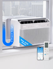 Load image into Gallery viewer, Midea 12,000 BTU U Shaped Smart Inverter Window Air Conditioner - Cools 550 Sq Ft, Ultra Quiet with Open Window Operation - Alexa/Google Assistant Compatible, 37% Energy Savings, Remote (2026 Edition)