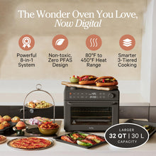 Load image into Gallery viewer, Our Place Wonder Oven Pro | 8-in-1 Digital Air Fryer & Countertop Oven with Basket, Rack, Pan & Tray | 3-Rack, 32 QT Capacity - Air Fry, Toast, Roast, Bake, Reheat, Broil, Proof & Dehydrate | Char