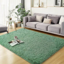 Load image into Gallery viewer, qulint 3x5 Area Rug for Bedroom, Fluffy Sage Green Rug for Living Room Cozy Shag Small Carpet for Nursery, Fuzzy Plush Shaggy Alfombras for Boys and Girls Dorm Home Decor (3ft x 5ft, Sage Green)