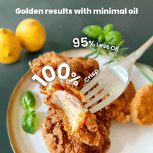 Load image into Gallery viewer, Kismile 5-in-1 Portable Glass Air Fryer, 2.6QT & 4.7QT Dual Glass Containers with Lids, 85% Less Oil, Compact Smart Air Fryer Oven for Deep Roast, Crisp, Keep Warm – Freezer & Dishwasher Safe