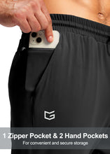 Load image into Gallery viewer, G Gradual Men's Sweatpants with Pockets Workout Joggers Pants(Black,L)