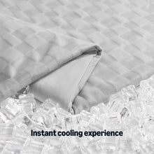 Load image into Gallery viewer, Amazon Basics Cooling Comforter, Soft Lightweight Waffle Weave Blanket for Hot Sleepers, Summer & All Season Bedding to Keep Cool for Night Sweats, 106"x90", King, Gray