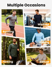 Load image into Gallery viewer, CE' CERDR 5 Pack Men's Long Sleeve Shirts, Quick Dry Moisture Wicking, L